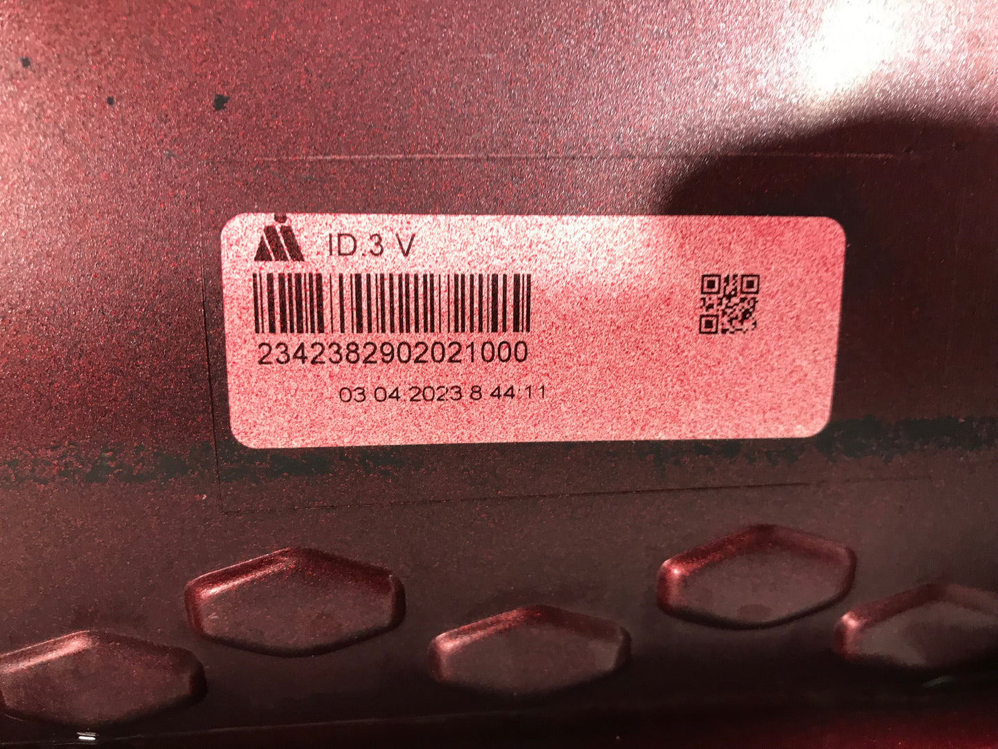 Volkswagen ID.3 ID3 2019 -  Front Bumper with parking sensor holes used Genuine OEM: 10A807221, 3200101209