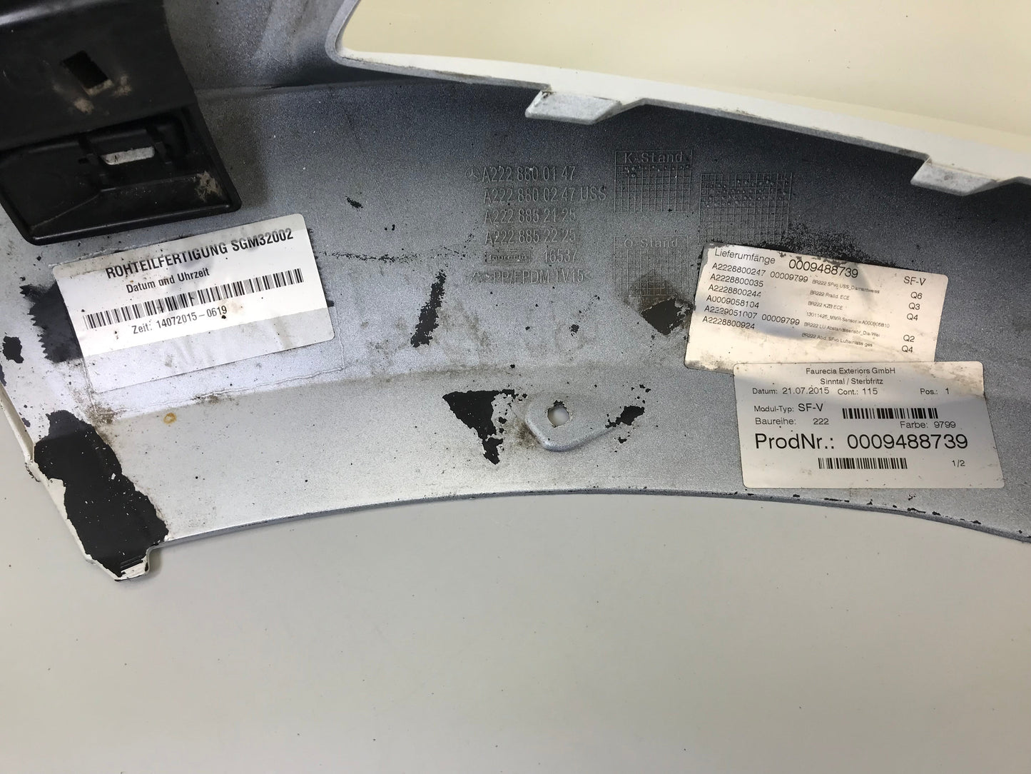 Mercedes-Benz S350 ( S-KL W222 ) 2013-2017 Front Bumper A2228800247, A2228800147, A2228852125