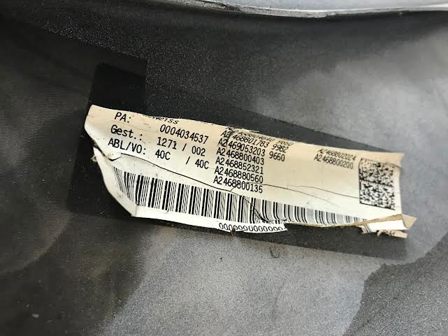 Mercedes B-Class W246 2015- Front Bumper Genuine Used OEM: A2468804640