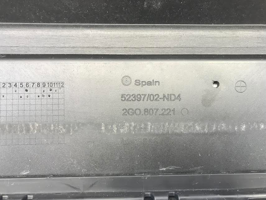 Volkswagen Polo H.B 2018-2021 Front Bumper Genuine Used OEM: 2G0807221